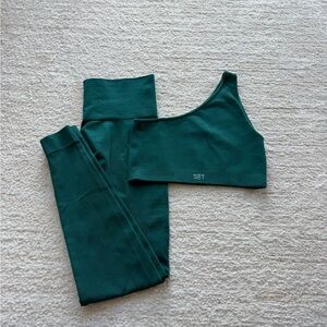 SET Active SCULPTFLEX® One Shoulder Bra & Leggings in Mojito